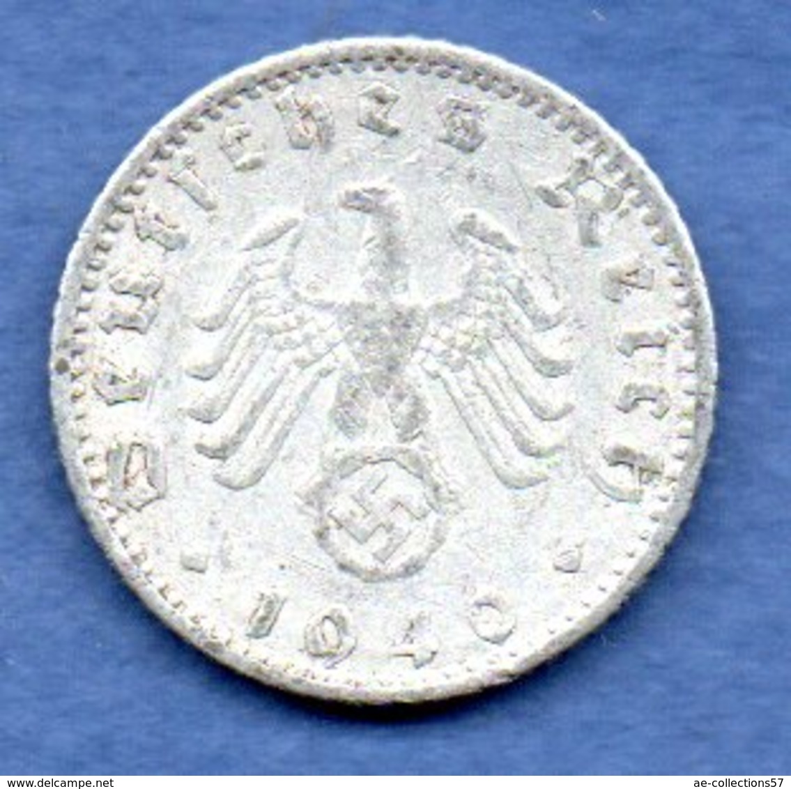 Allemagne- 50 Reichspfennig 1940 A -  Km # 96 -  état  TB+ - 50 Reichspfennig