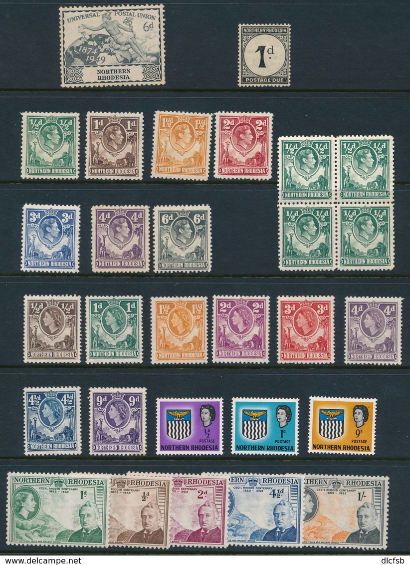 NORTHERN RHODESIA, 1929 And Later Fine MM Collection, Cat £24 - Noord-Rhodesië (...-1963)