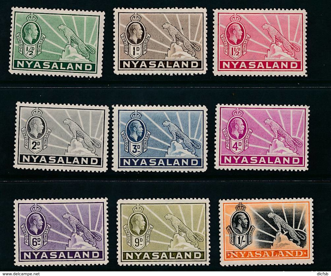 NYASALAND, 1934 Set Complete Very Fine MM, Cat £50 - Nyassaland (1907-1953)