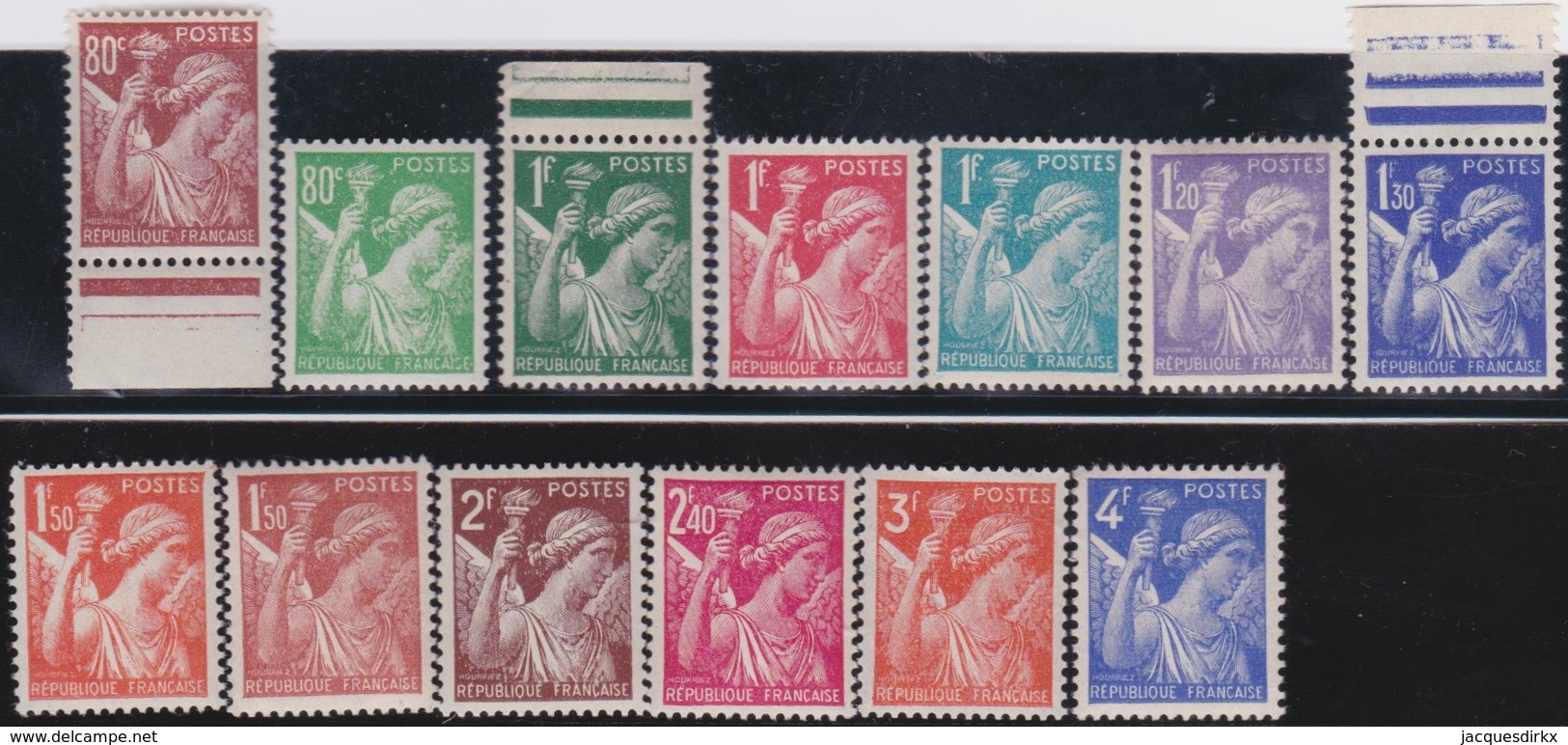 France  .    Yvert     .      15  Timbres       .     **   .     Neuf  SANS  Charniere  .   /   .  MNH - Neufs