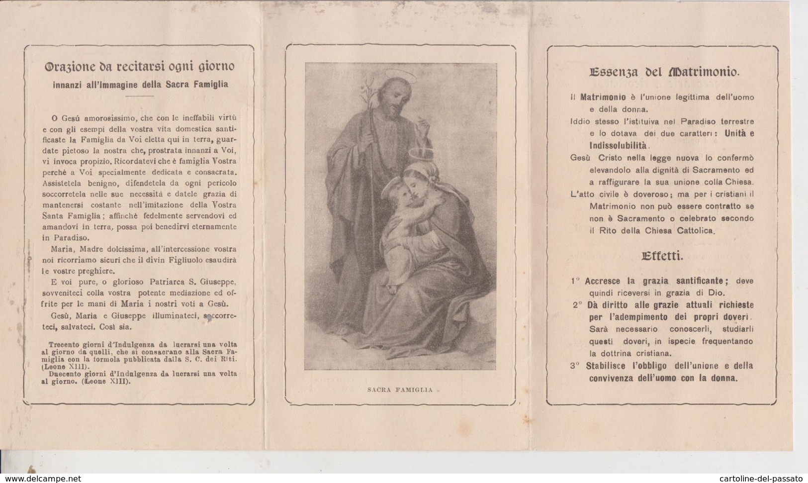 MILANO TESSERA MATRIMONIO 1919 PARROCCHIA SS. REDENTORE SACRA FAMIGLIA AUTENTICA - Documents Historiques