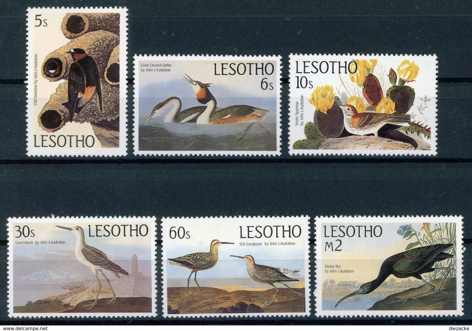 Lesotho MiNr. 525-30 Postfrisch MNH Vögel (Vög2085 - Lesotho (1966-...)