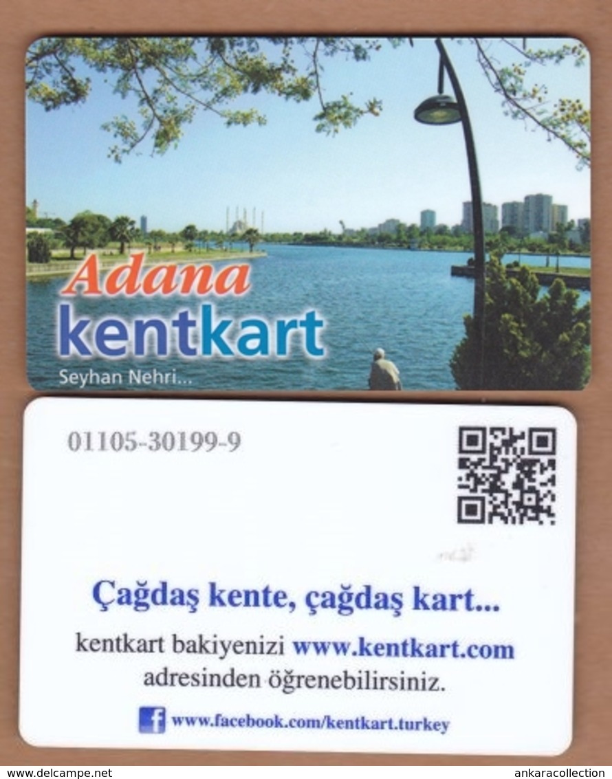 AC - MULTIPLE RIDE METRO, BUS, PASSENGER FERRY, TRAM PLASTIC CARD SEYHAN RIVER ADANA, TURKEY PUBLIC TRANSPORTATION - Sonstige & Ohne Zuordnung