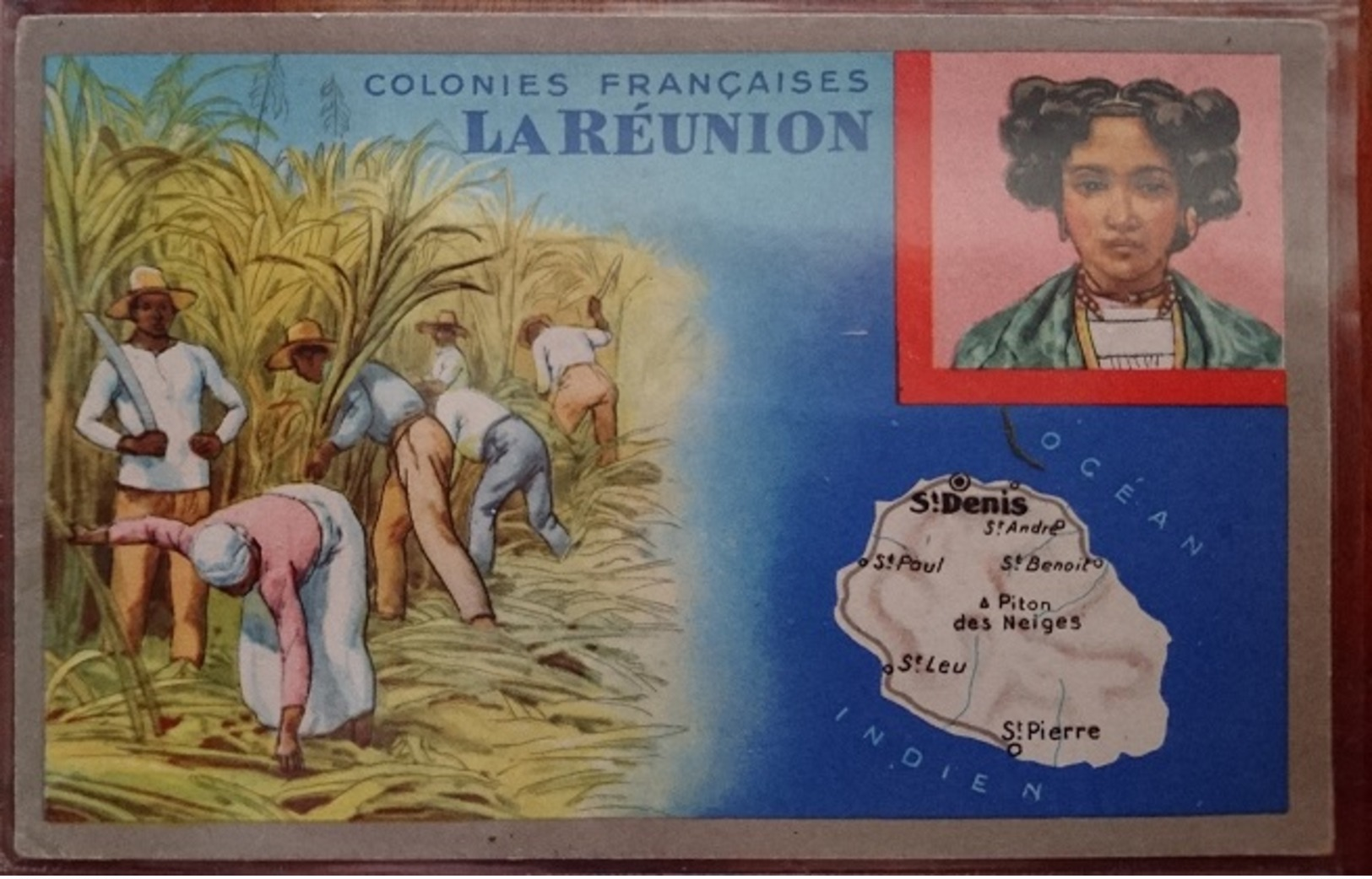 CPSM LA REUNION - COLONIES FRANCAISES FORMAT 9X14 - Autres & Non Classés