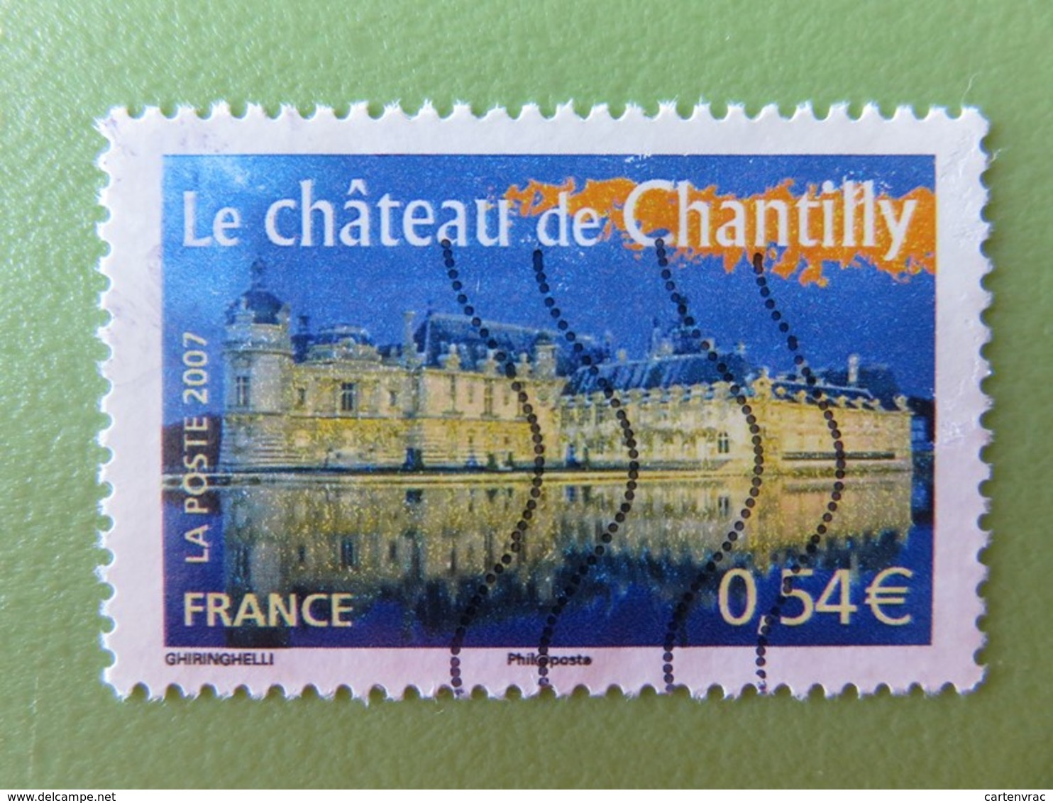 Timbre France YT 4018 - Portraits De Régions - La France à Voir - Le Château De Chantilly - 2007 - 2010-.. Matasellados