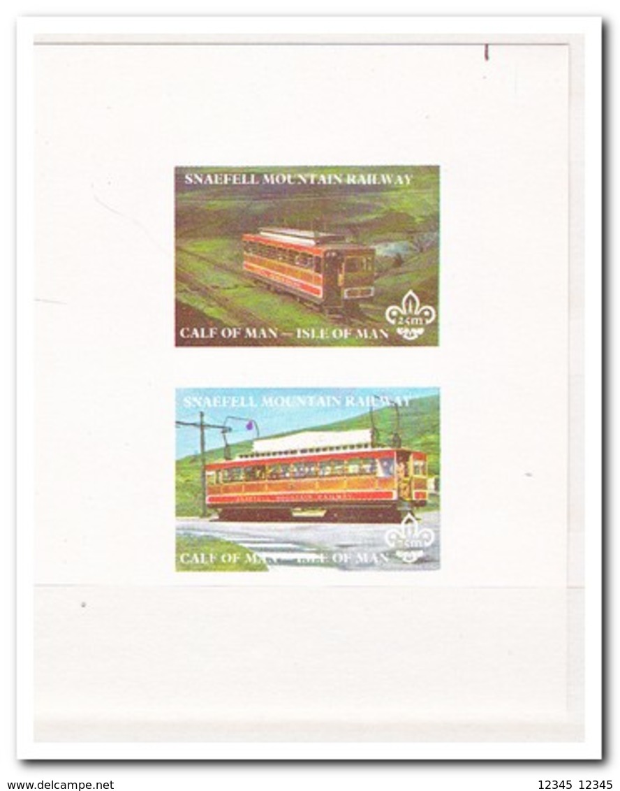 Calf Of Man, Postfris MNH, Manx Electric Railway, Train - Man (Eiland)