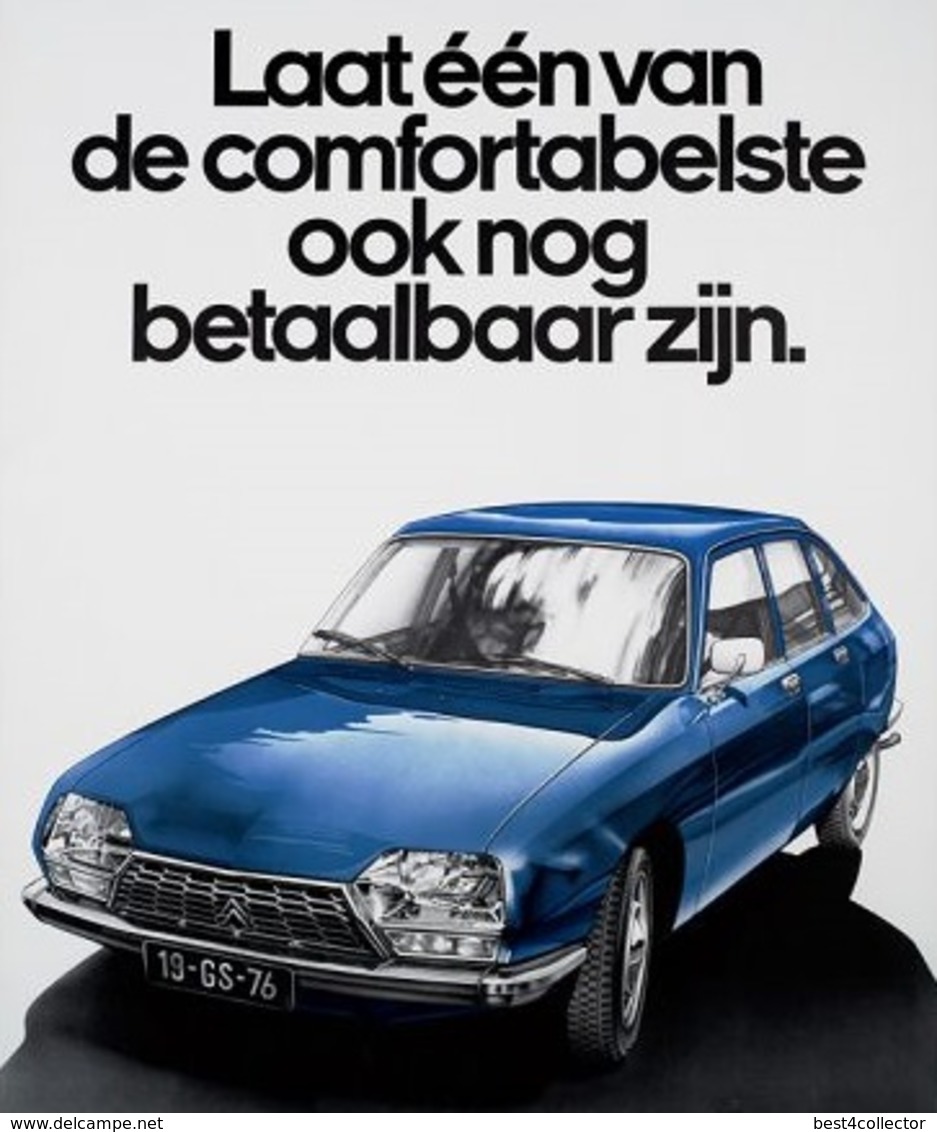 @@@ MAGNET - Laat één Van De Comfortabelste Ook Nog Betaalbaar Zijn - Citroën GS - Publicitaires