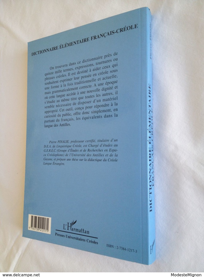 Dictionnaire élémentaire français - créole de Pierre Pinalie