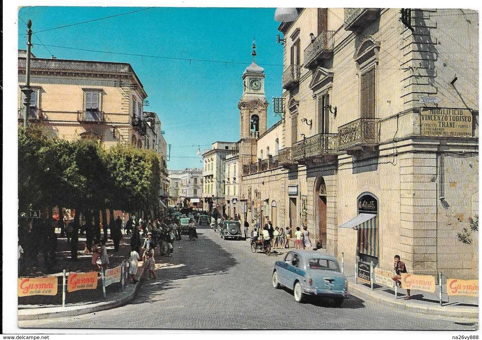 Trani (Bari). Via Mario Pagano - Auto, Car, Voitures. - Trani