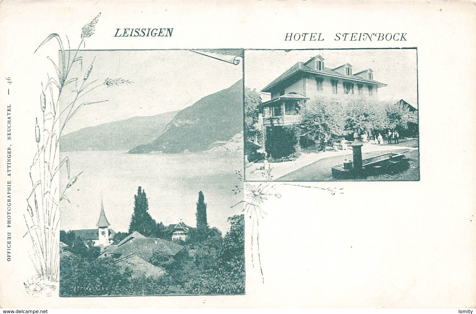 Suisse Leissigen Hotel Steinbock Cpa Edit Attinger - Leissigen