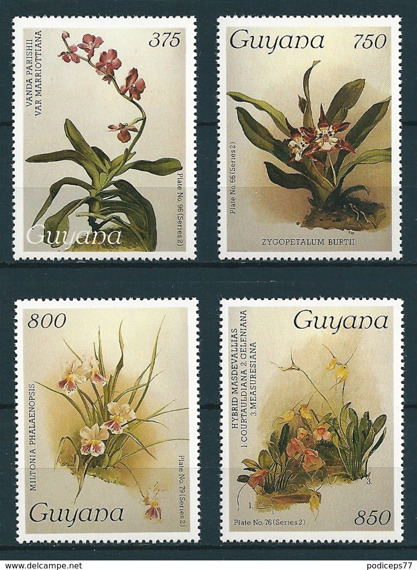 Guyana 1987 Orchideen, Orchids  Mi-Nr. 2004,07- 09 Postfrisch / MNH Kat-Wert 40,50 - Guyana (1966-...)