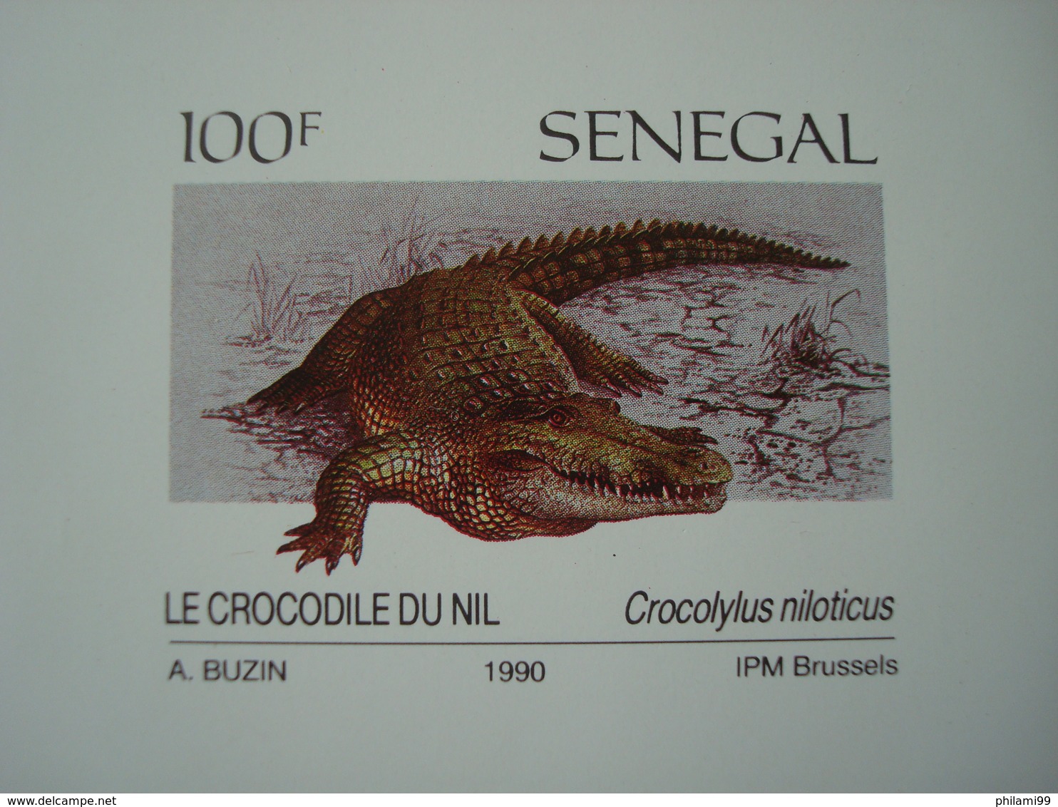 SENEGAL 1990 REPTILES BUZIN 4 LUXE PROOFS - Senegal (1960-...)