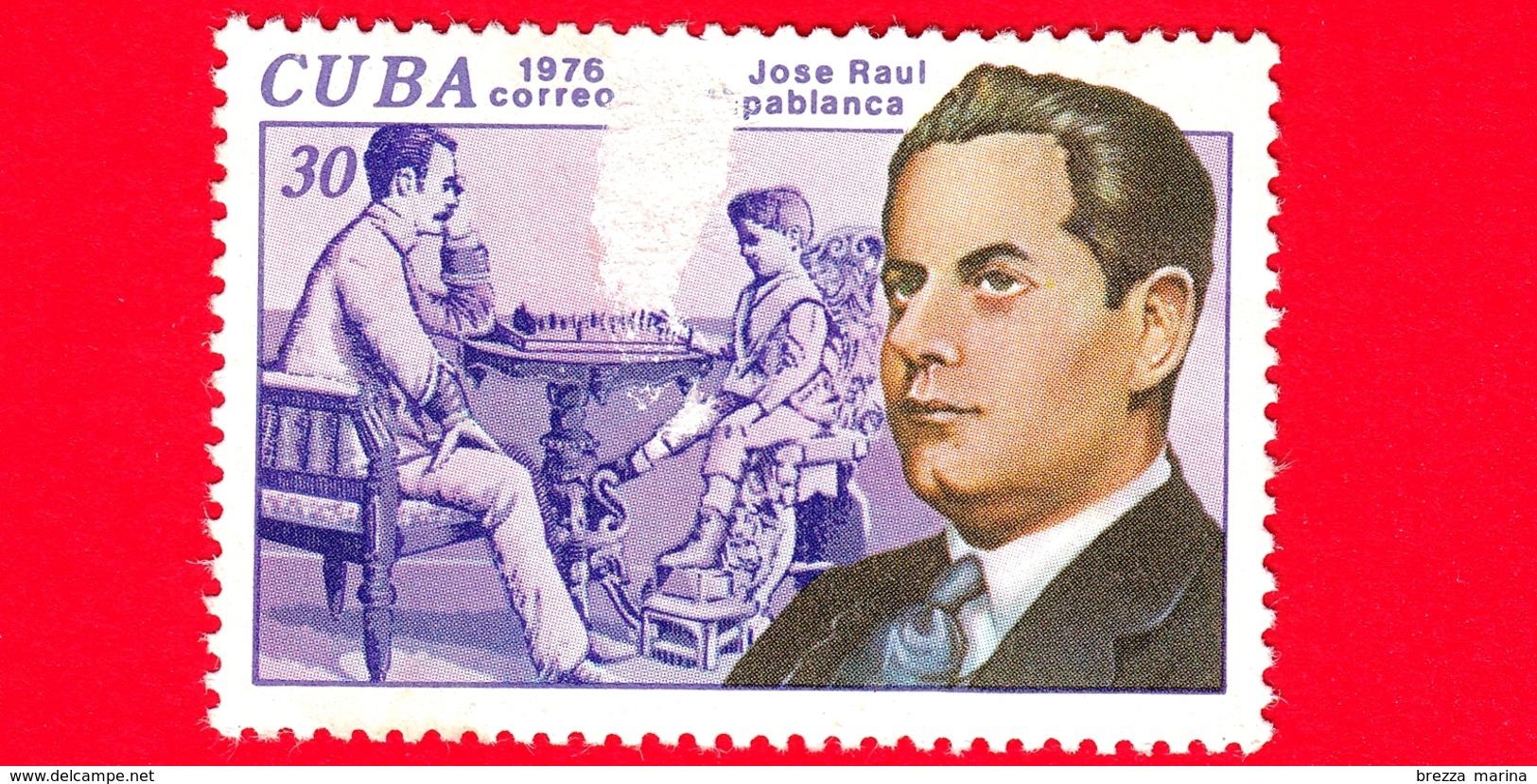 CUBA - Nuovo Obl. - 1976 - Storia Degli Scacchi - Jose Raul Capablanca - 30 - Vedi... - Unused Stamps