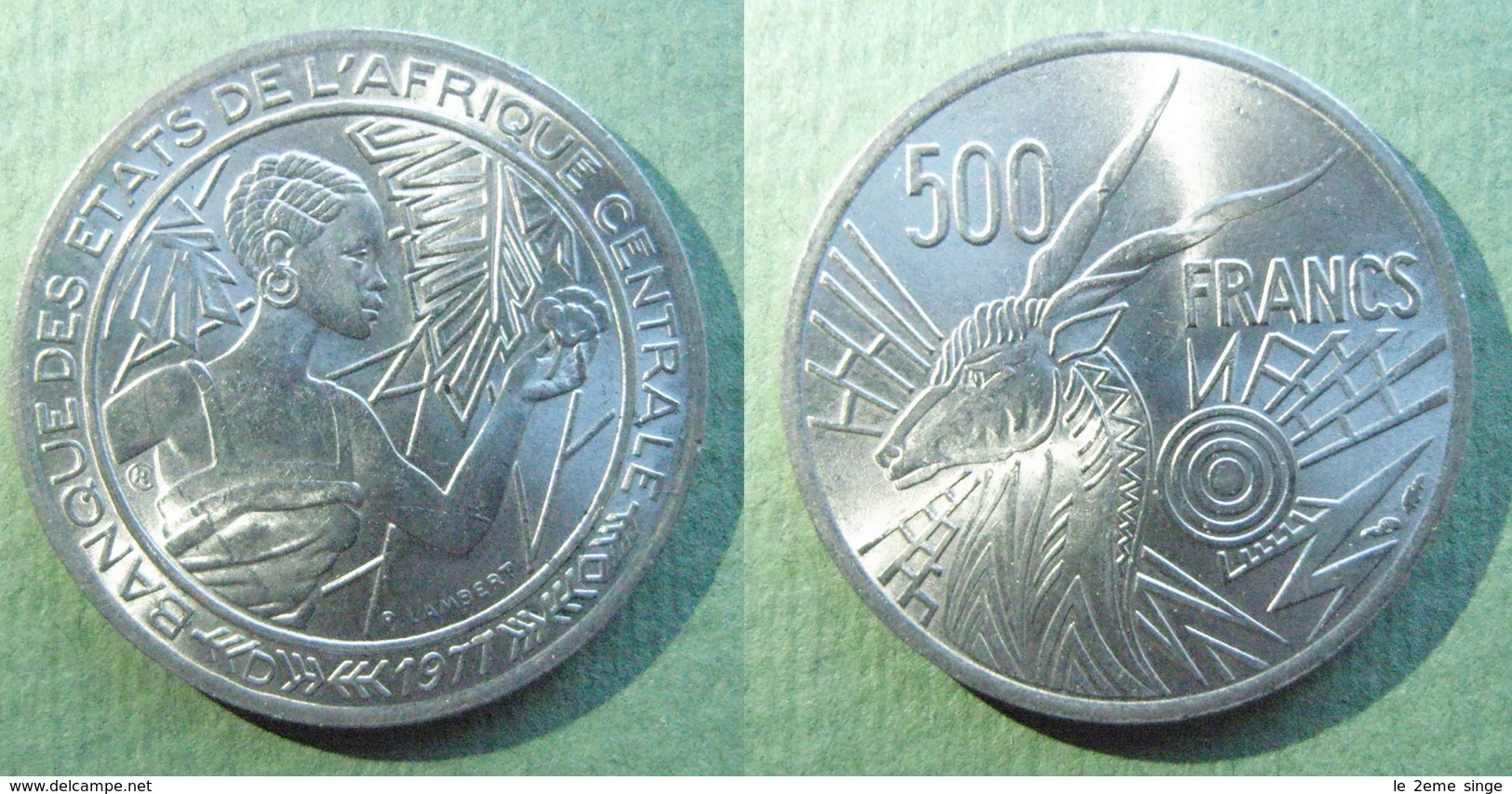 ETATS DE L'AFRIQUE CENTRALE 500 Francs 1977 D (Gabon) .......absolument SUP - Gabon