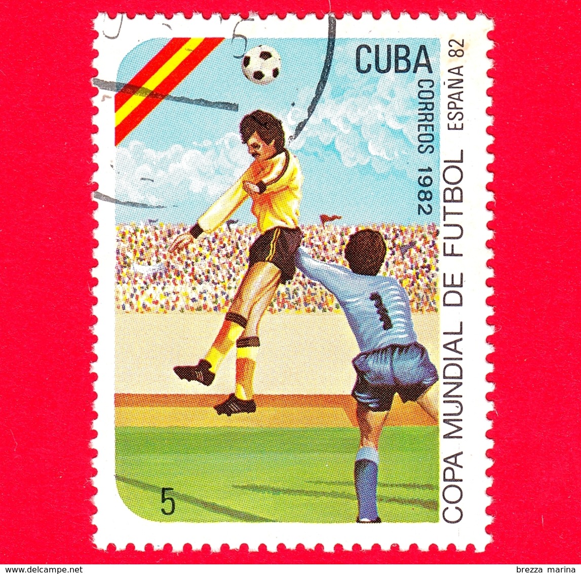 CUBA - Nuovo Obl. - 1982 - Coppa Del Mondo Di Calcio,  Spagna 1982 - 5 - Nuovi