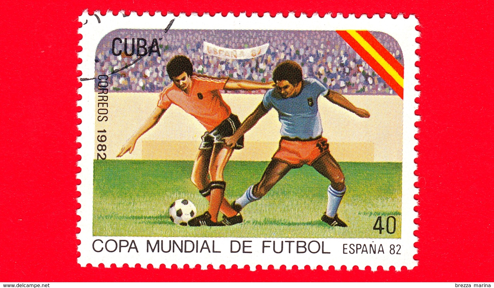 CUBA - Nuovo Obl. - 1982 - Coppa Del Mondo Di Calcio,  Spagna 1982 - 40 - Nuovi