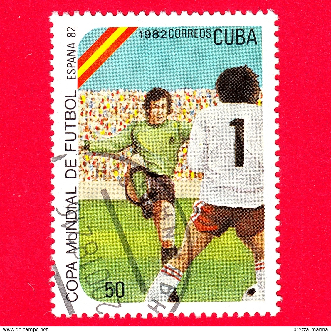 CUBA - Nuovo Obl. - 1982 - Coppa Del Mondo Di Calcio,  Spagna 1982 - 50 - Nuovi