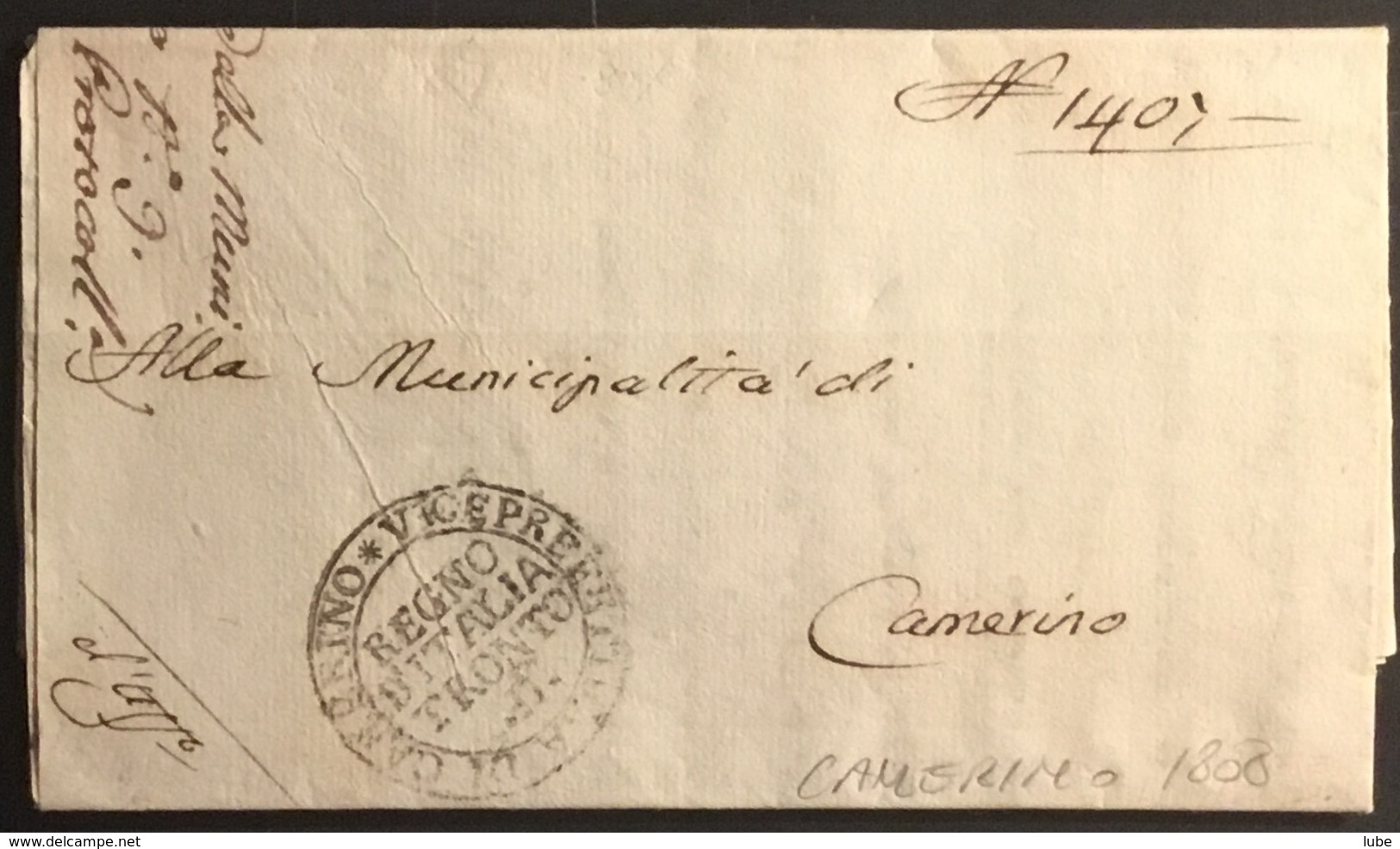 1808 CAMERINO PER CAMERINO - 1. ...-1850 Prephilately