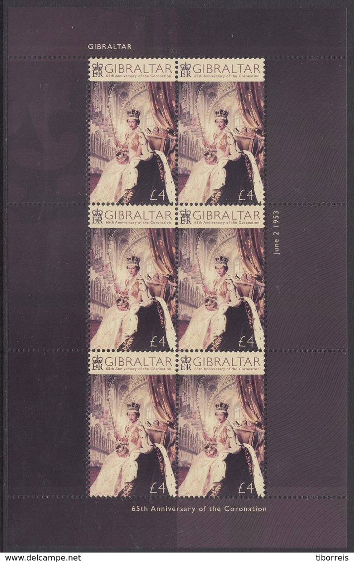 Gibraltar 2018   Klbg Mi. 1856 - 65. Jahrestag Der Krönung Von Königin Elisabeth II.   - Postfrisch / MNH - Gibraltar