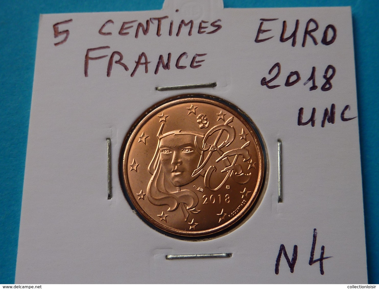 5 CENTIMES EURO FRANCE 2018 Unc  ( Sous étui H B - 3 Photos  ) - Francia