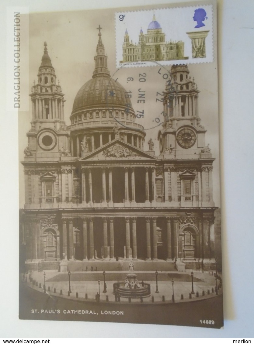 D164103  UK London Maxicard Carte Maximum -   St Paul's Cathedral - St. Paul's Cathedral