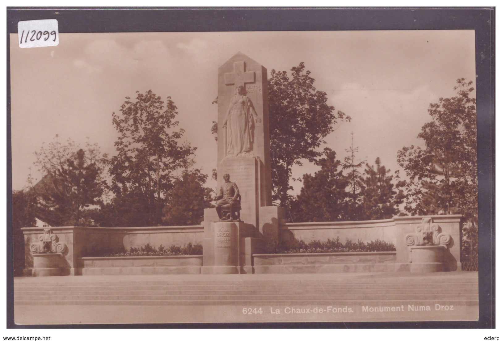 LA CHAUX DE FONDS - MONUMENT NUMA DROZ - TB - La Chaux-de-Fonds