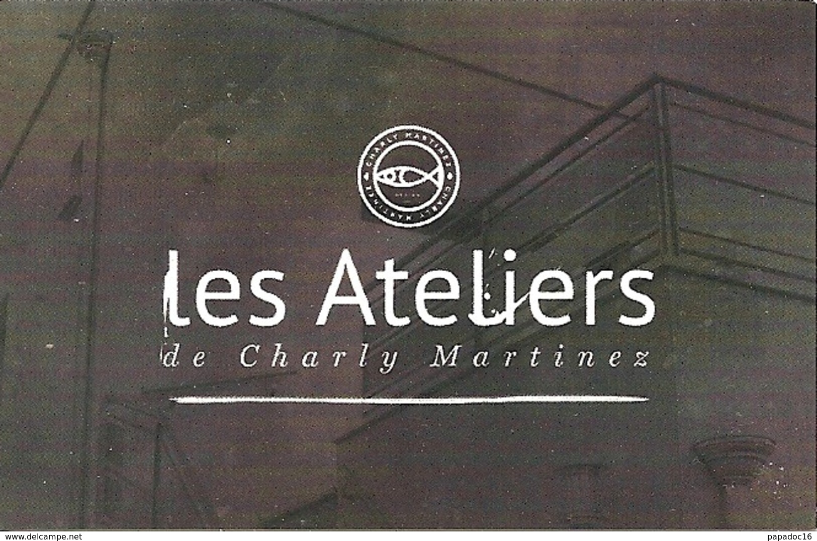 Carte De Visite - Les Ateliers De Charly Martinez - Vic-le-Comte (63) : Cours, Stages, Peinture, Sculpture, Design - Cartes De Visite