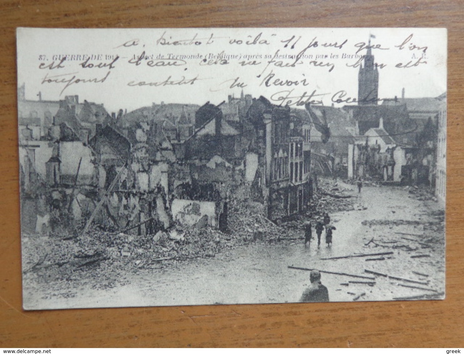 Dendermonde - Termonde / Aspect De Termonde Après Sa Destruction Par Les Barbares --> Beschreven 1919 - Dendermonde