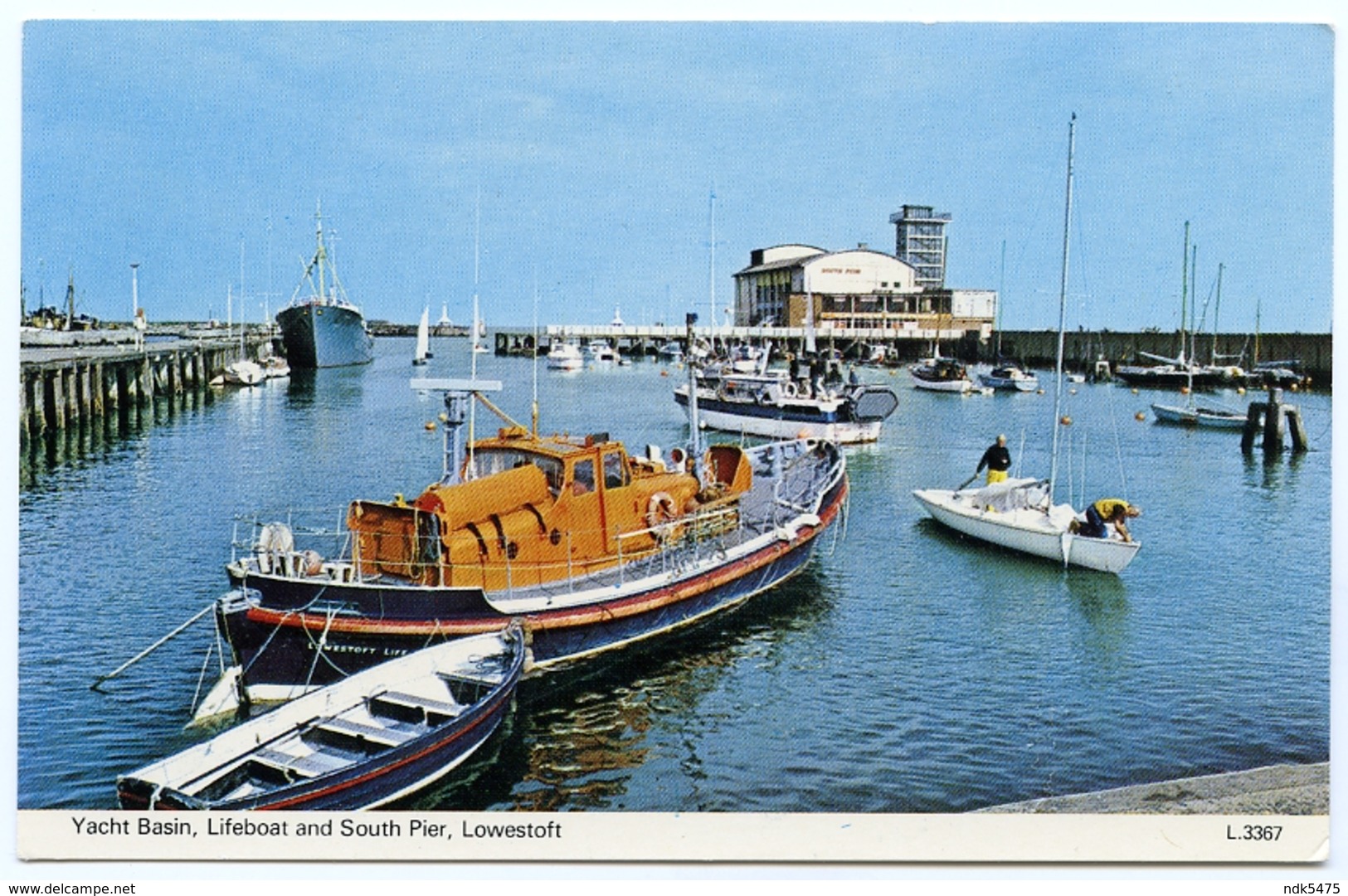 LOWESTOFT : YACHT BASIN, LIFEBOAT AND SOUTH PIER - Lowestoft