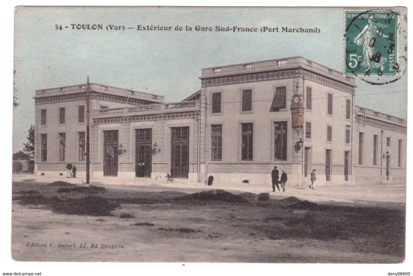 TOULON - Extérieur De La Gare Sud France (Port Marchand) (carte Animée) - Toulon