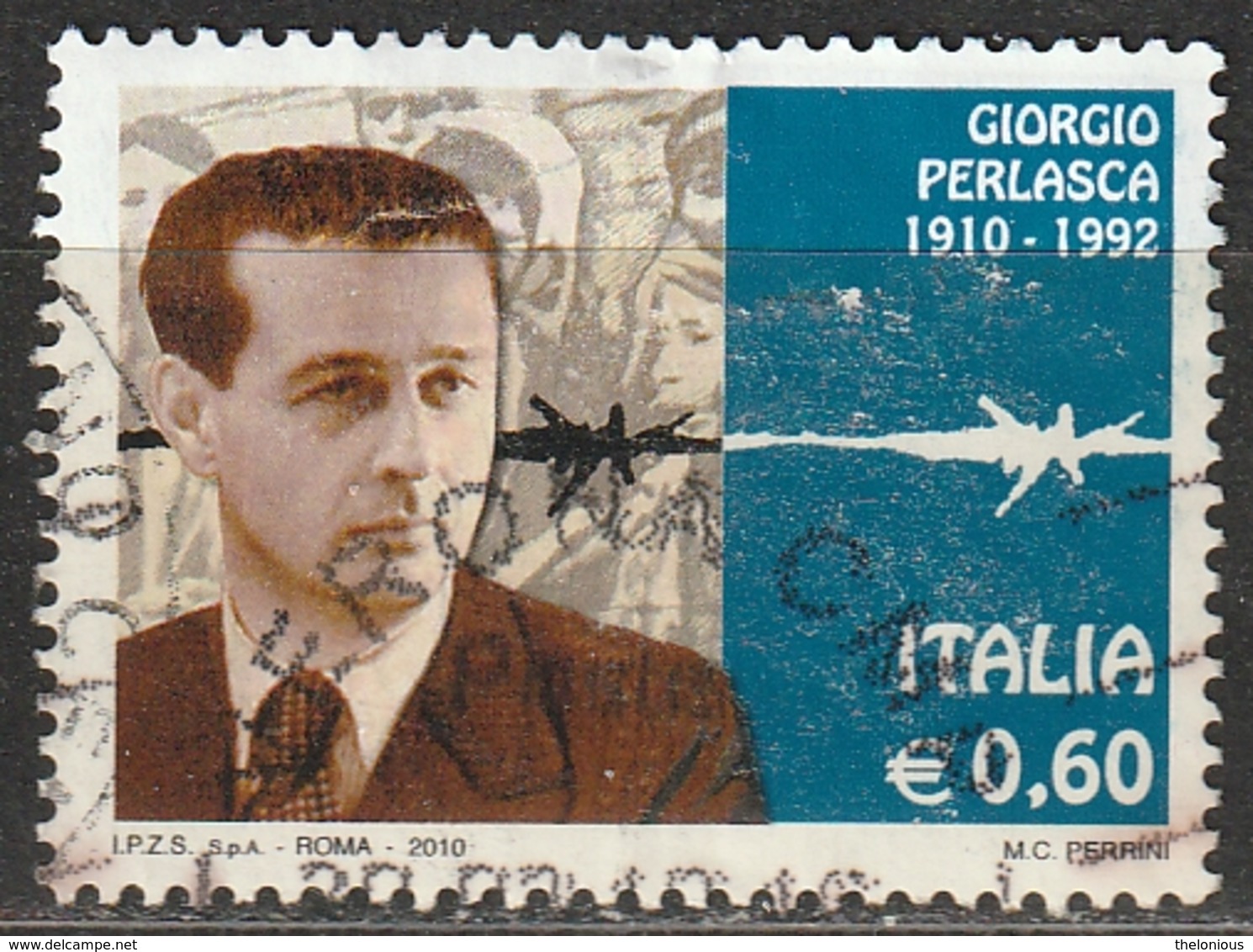Italia 2010 - € 0,60 - Giorgio Perlasca - 2001-10: Usados