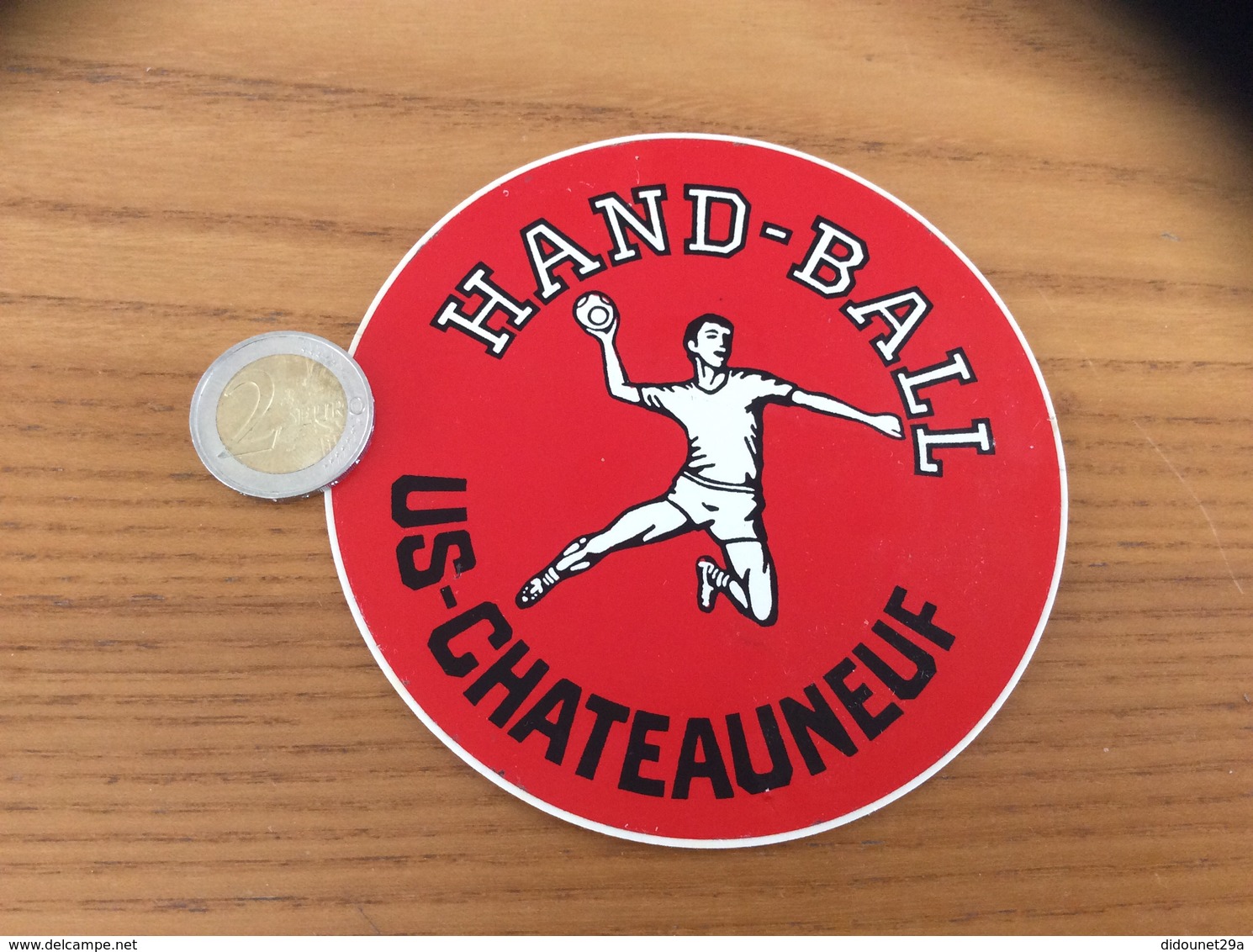 AUTOCOLLANT, Sticker «HAND-BALL - US CHATEAUNEUF (29) » - Autocollants