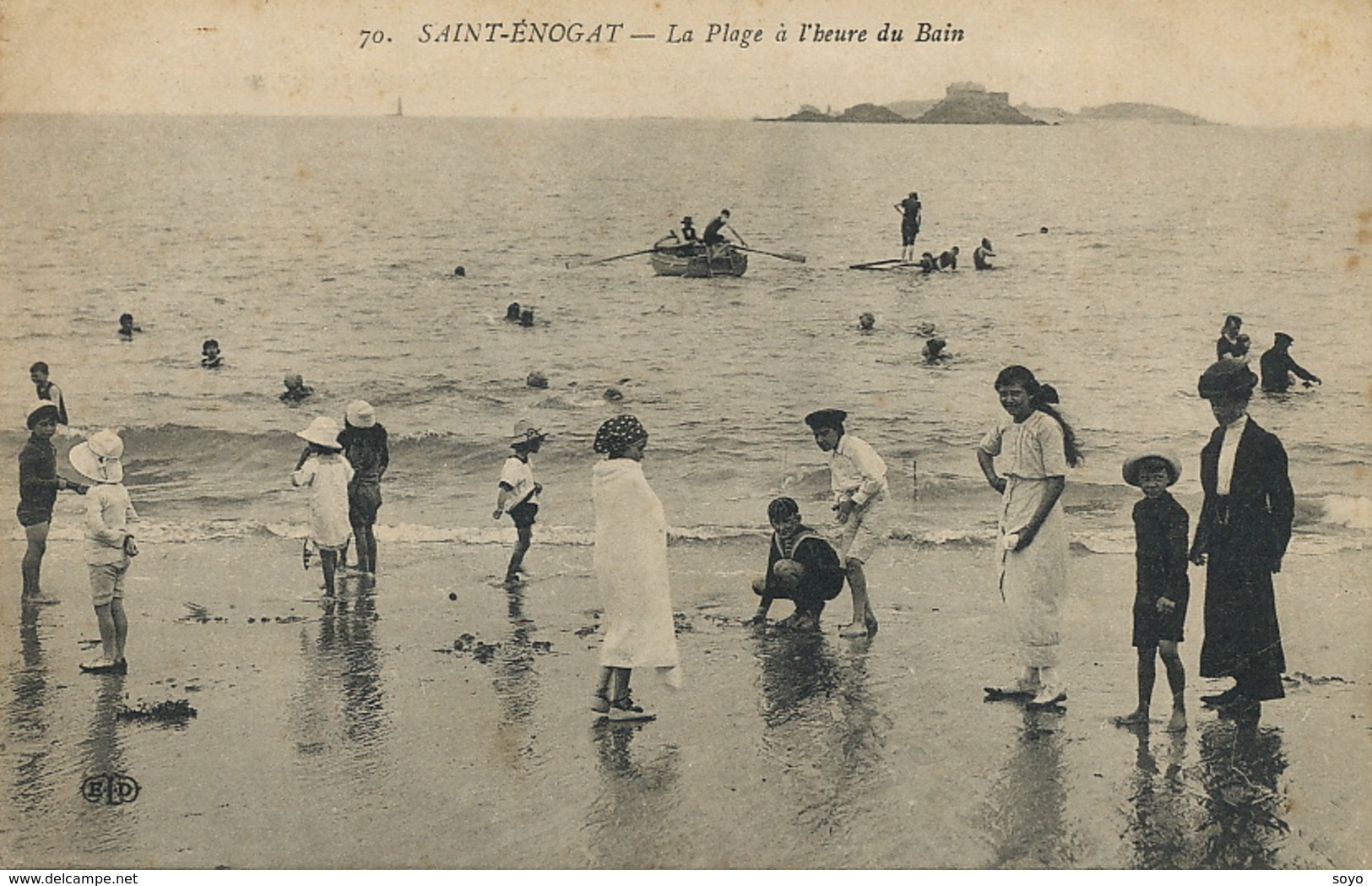 Jeu De Plage Baignade à St Enogat  Groupe De Femmes Et Enfants ELD - Giochi, Giocattoli