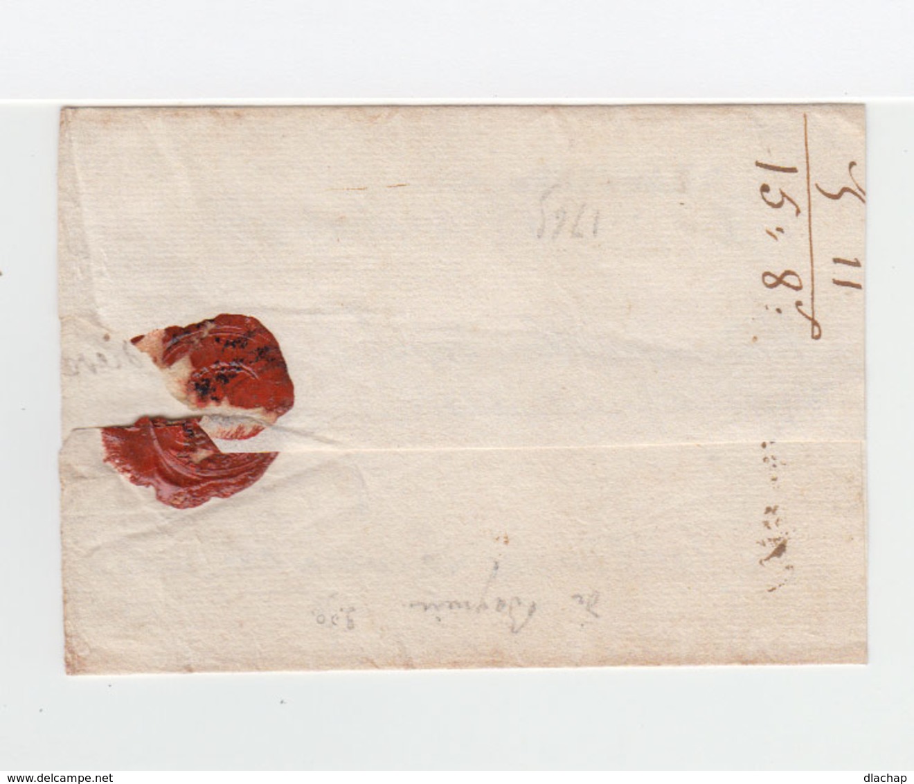 Sur Partie De Lettre Pour Fontenay Le Comte Cachet Linéaire D. Bagnère. Taxe Manuscritre. (2347x) - 1701-1800: Précurseurs XVIII