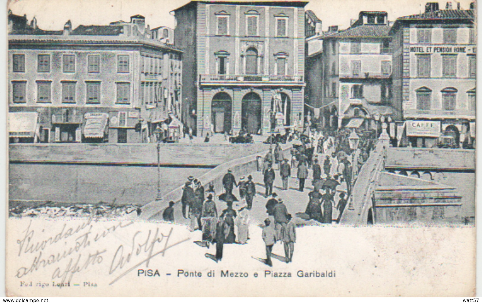 Pisa Ponte Di Mezzo E Piazza Garibaldi - Pisa