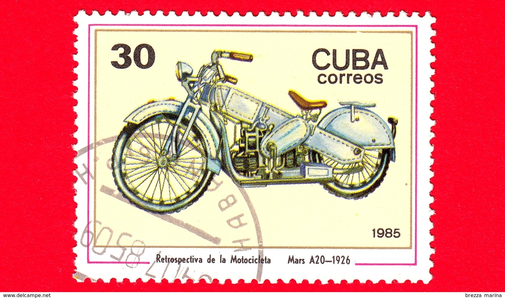 CUBA - Nuovo Obl. - 1985 - Motociclette - Daimler - Mars A20, 1926 - 30 - Nuovi