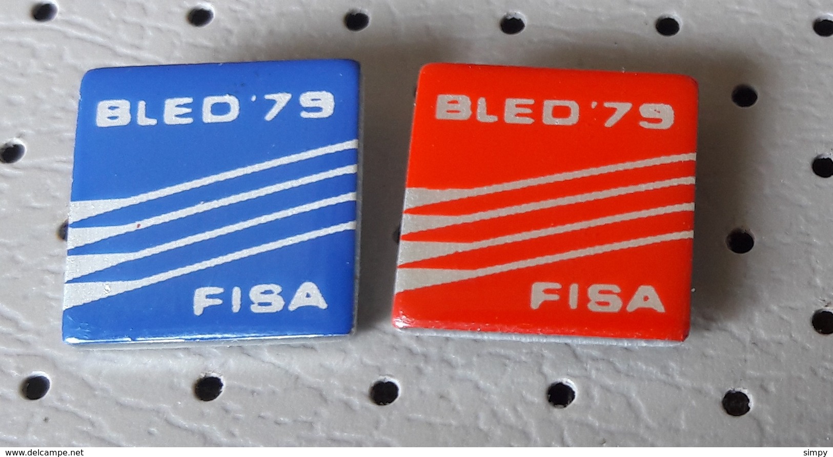 Rowing  Championship Bled 1979 FISA SLOVENIA Ex Yugoslavia Pins - Roeisport