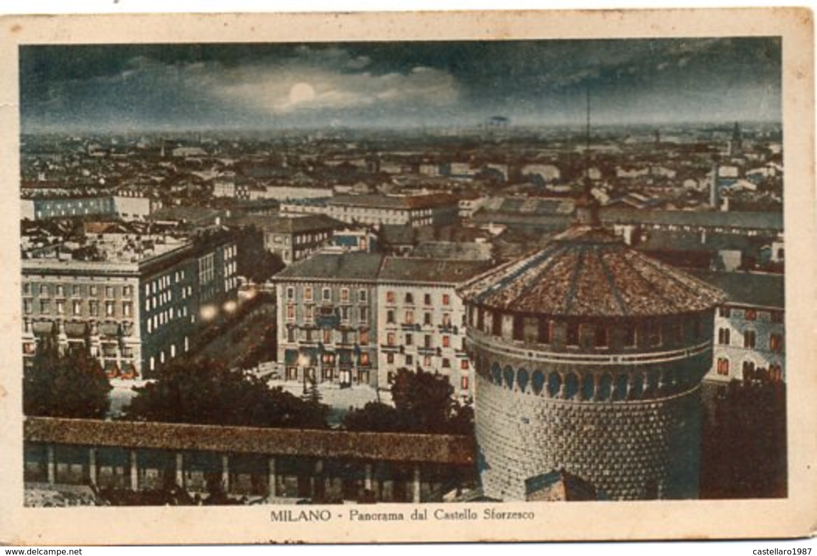 MILANO - Panorama Dal Castello Sforzesco - Formato Piccolo - Milano