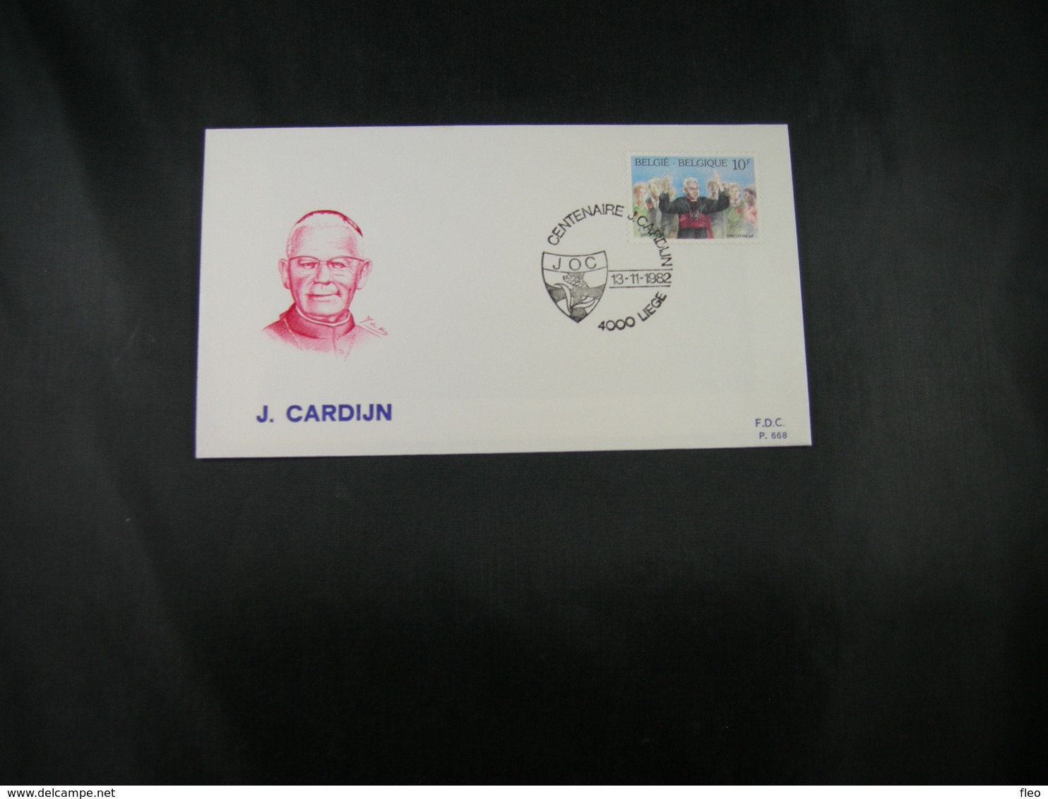 BELG.1982 2068 FDC (Liege) : " Cardinal Joseph Cardijn, Founder Of KAJ JOC Catholic Workers Youth " - 1981-1990