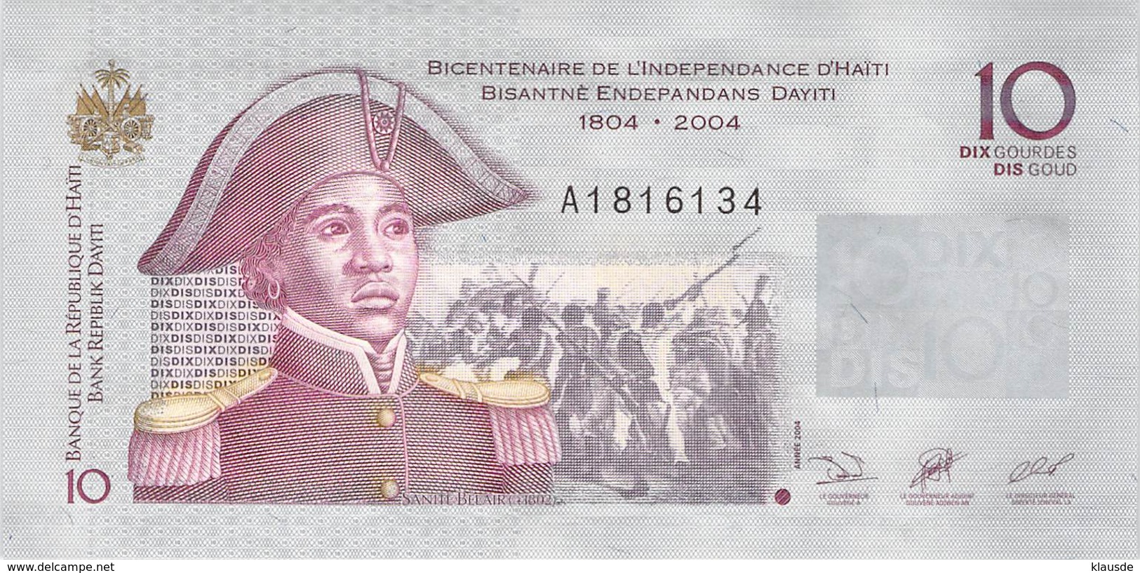 10 Dayiti Haiti UNC 2004 - Haïti