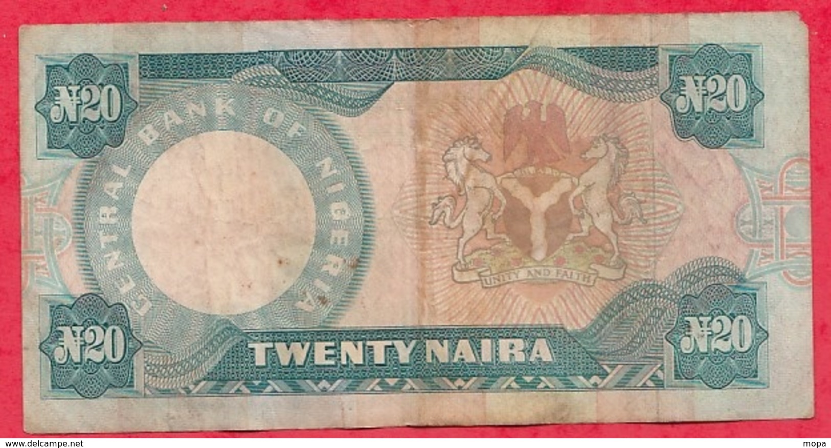 Nigeria 20 Naira 1984 (sign 8)  Dans L 'état (38) - Nigeria