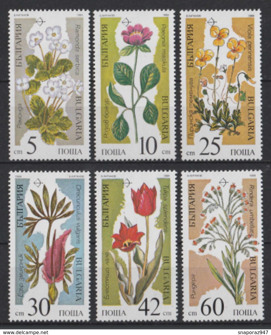 1989 Bulgaria Plants Threatened With Extinction MNH** Fio233 - Altri & Non Classificati