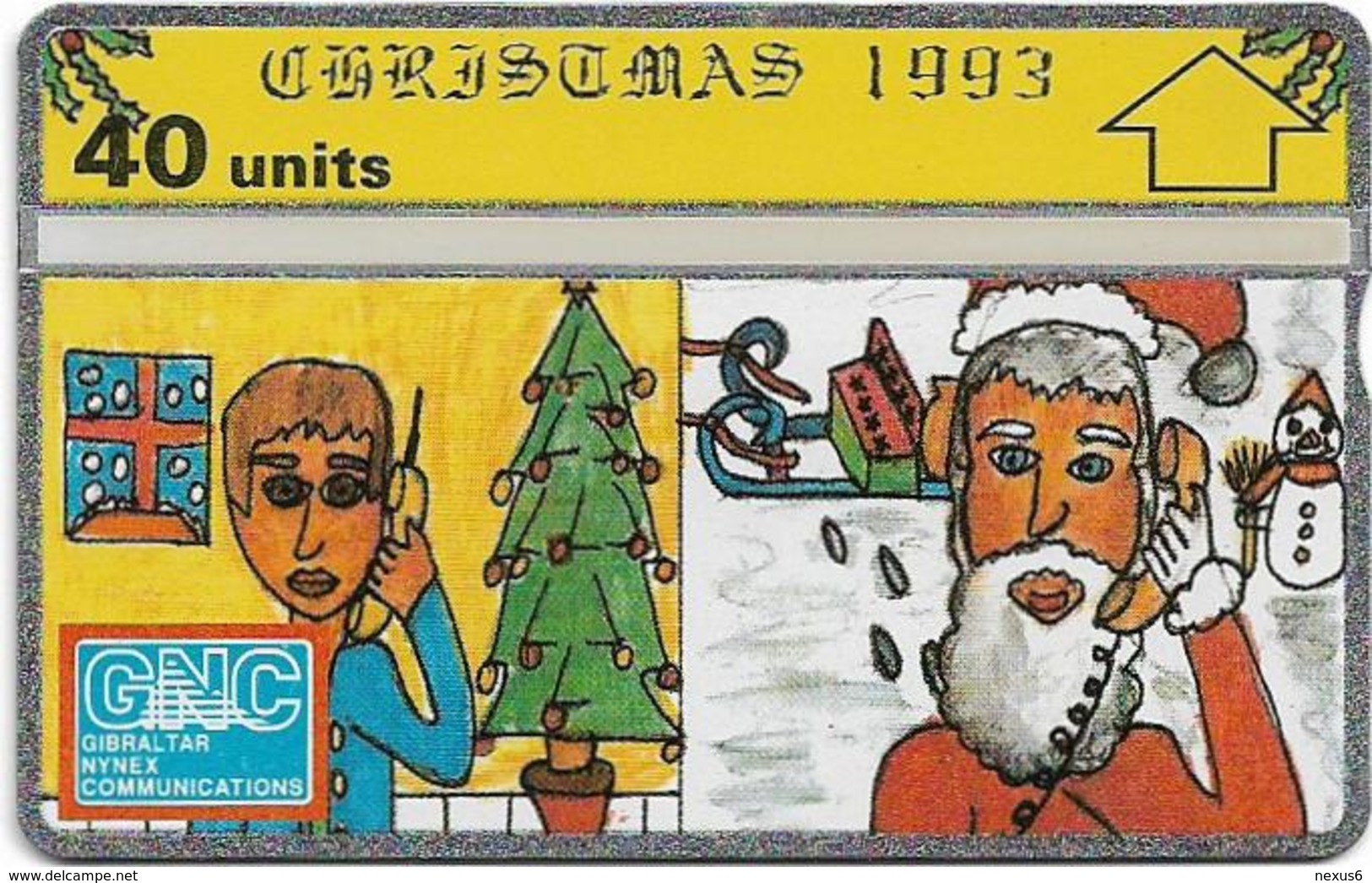 Gibraltar - GNC - Christmas '93 - L&G - 310L - 1993, 40Units, 10.000ex, Mint - Gibraltar