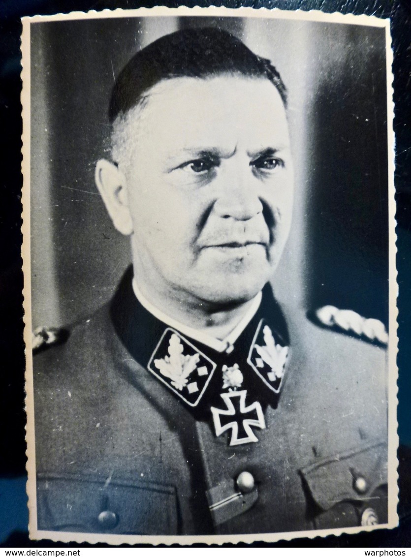 PHOTO FOTO WW2 WWII : ELITE _ WAFFEN _ DIVISION TOTENKOPF ** Theodor EIKE **      //Elite1 - Krieg, Militär