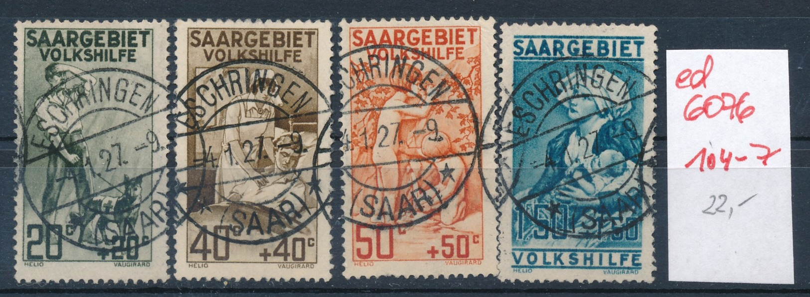 Saar  Nr. 104-7    (ed6076  ) Siehe Scan - Oblitérés