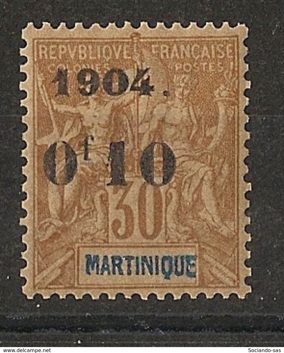 Martinique - 1904 - N°Yv. 54 - 0f10 Sur 30c Brun - Type I - Neuf ** Luxe / MNH / Postfrisch - Nuevos