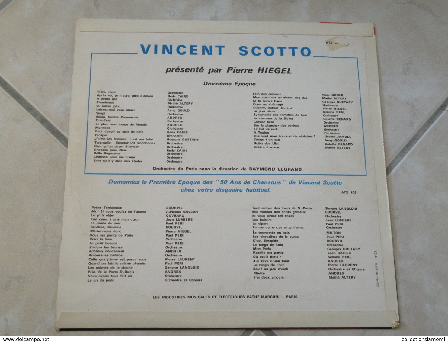 50 Ans De Chansons De Vincent Scotto - (Titres Sur Photos) - Vinyle 33 T LP - Humor, Cabaret