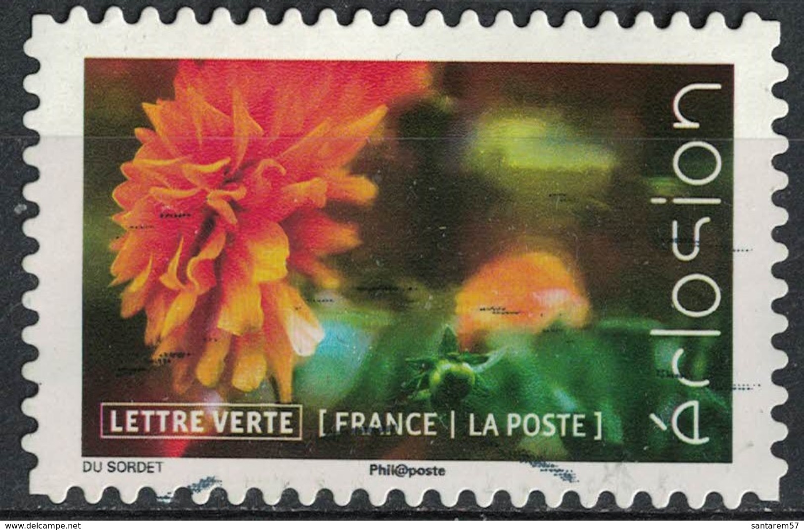 France 2019 Oblitéré Used Éclosion Le Dahlia - Used Stamps