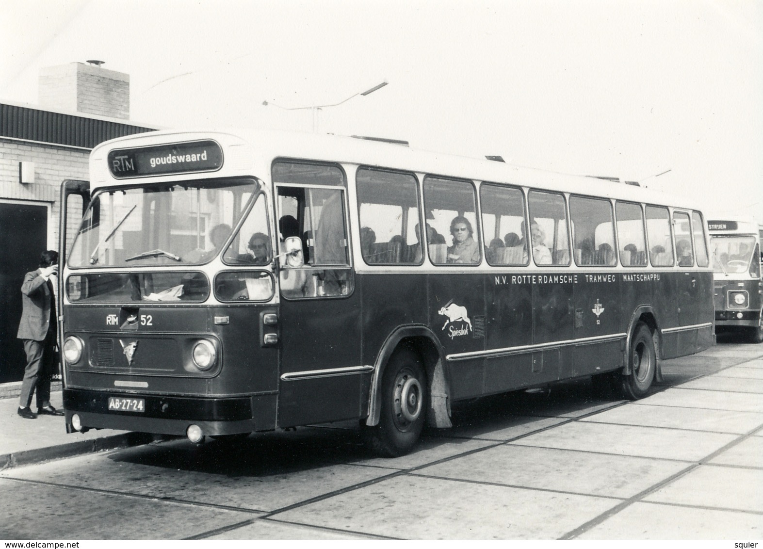 Bus, Omnibus, RTM 52, Spiesbok, Leyland-Verheul, Goudswaard, Public Transport, Real Photo - Auto's