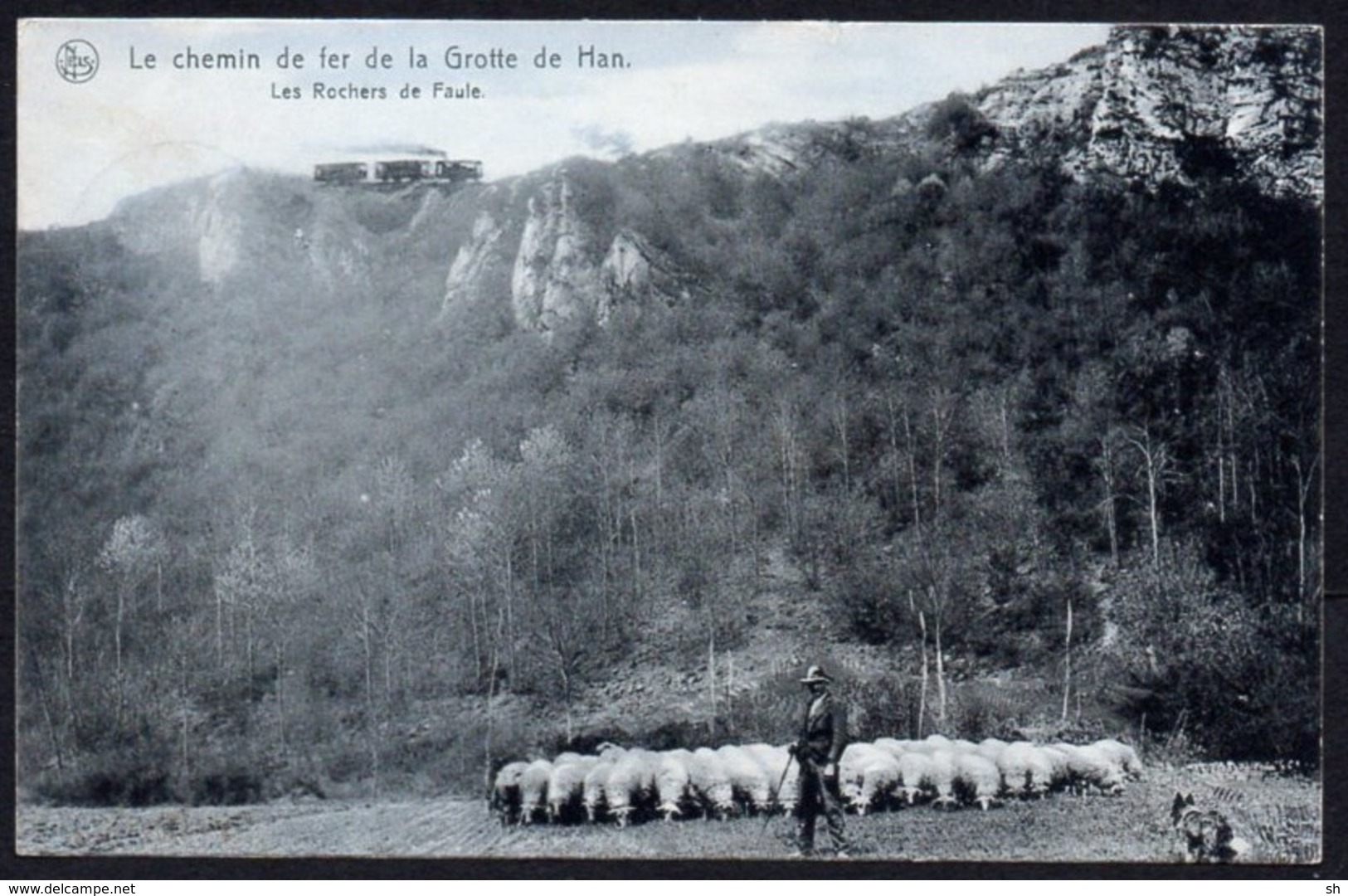 HAN SUR LESSE - Chemin De Fer De La Grotte Les Rochers De Faule - Oblitération Etoile Relais HAN - Rochefort